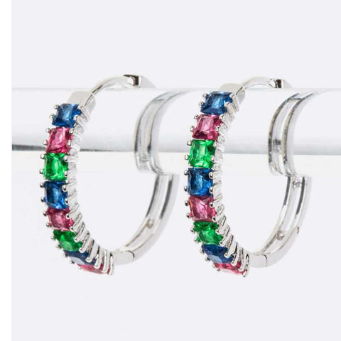 Gemstone Mini Hoops