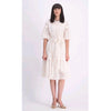 Cream Sequin Lace Maxi Dress