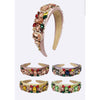 Cushioned Bejeweled Hard Headband