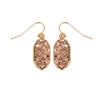 Small Druzy Crystal Earrings