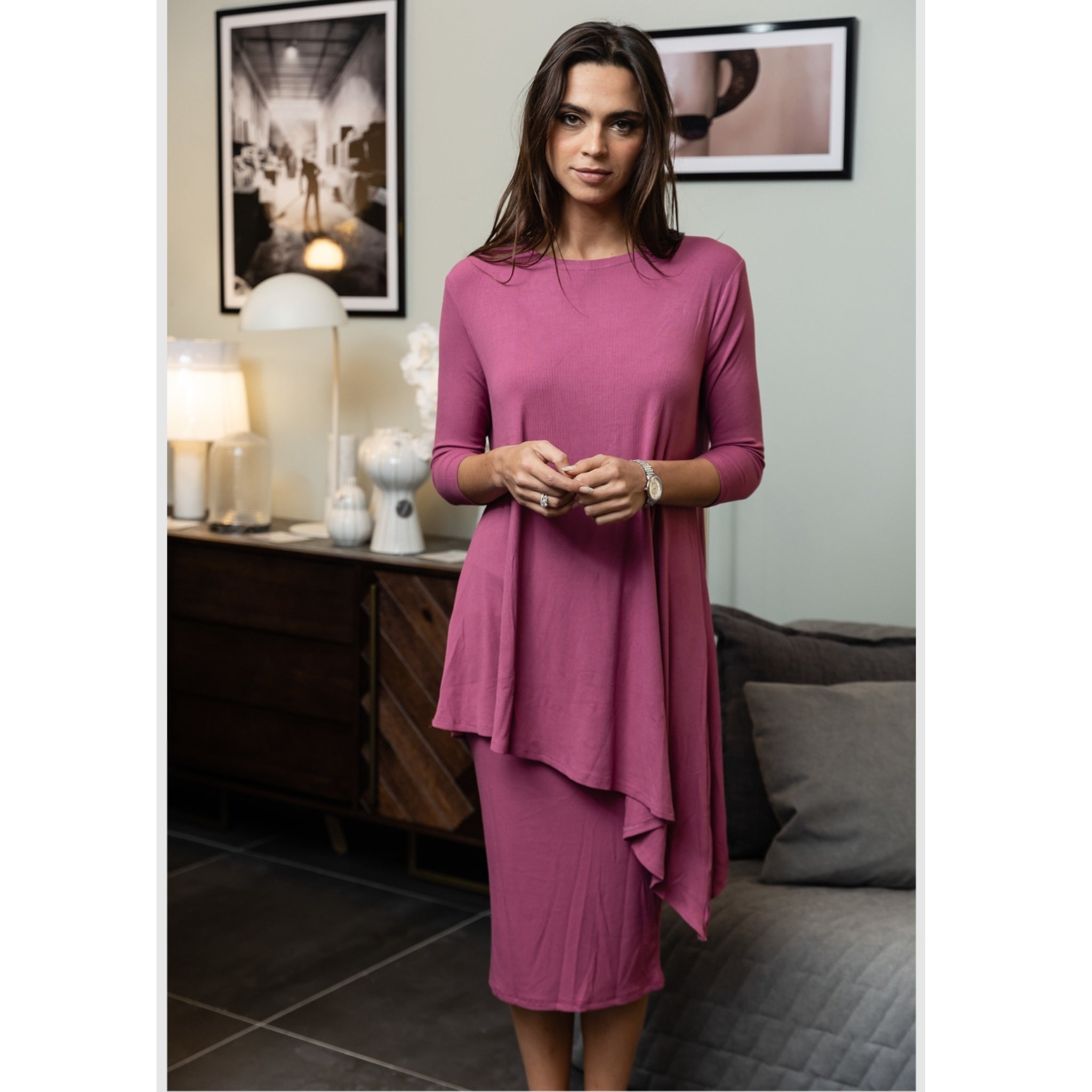 Raspberry Asymmetrical 2 Piece Set by Daniella Faye The Mimi Boutique Raspberry Asymmetrical 2 Piece Set by Daniella Faye The Mimi Boutique