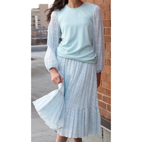 Mint/Blue Crinkle 2 Piece Set by Pinto