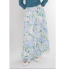 Blue Floral Maxi Skirt by Ivee