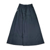 Black Ribbed Drawstring Midi Skirt by Lilac Teen