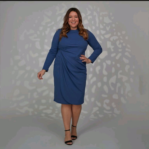 Tamara Plus Dress Blue