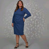 Tamara Plus Dress Blue