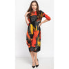Georgiana Dress -Orange/Yellow Print
