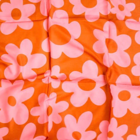 Pink & Rust Retro Daisy Headscarf by Nicsessories
