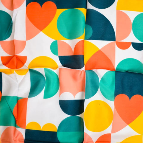 Retro Geometric Headscarf by Nicsessories