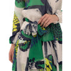 Cynthia Green Drop Ruffle Dress