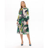 Cynthia Green Drop Ruffle Dress