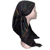 2-1 Multi Lurex Striped Pretied Tichel by SG