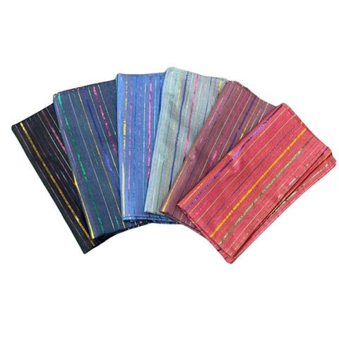 Colorful Lurex Cotton Headscarves