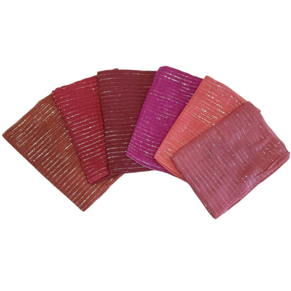 Silver Thread Lurex Cotton Headscarves - The Mimi Boutique