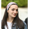 Vibrant Floral Silky Pleated Headband by Nicsessories