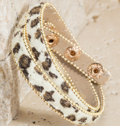 Leopard Wrap Bracelet (2 Colors) - The Mimi Boutique
