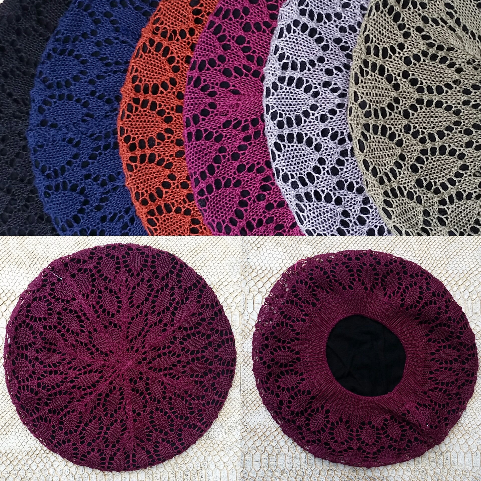Lightweight Lined Berets Solid - The Mimi Boutique